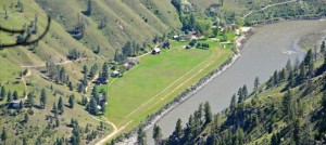 Private Airstrip on the Main Salmon River at Mackay Bar