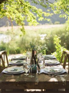 Post Wedding Table Settings