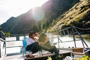 Kissing on the Jet Boat Ride