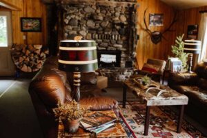 Interior of our Main Lodge - sitting area.