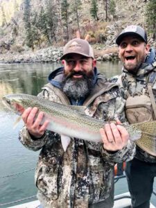 Steelhead fishing on the Salmon River with Mackay Bar