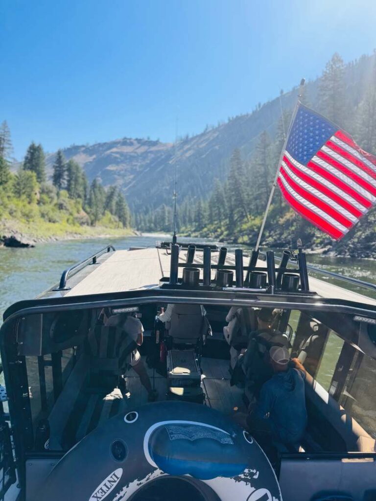 Mackay Bar Outfitters Jet Boat on the Salmon River