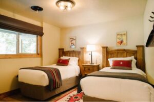 Rooms at Mackay Bar Ranch - twin beds